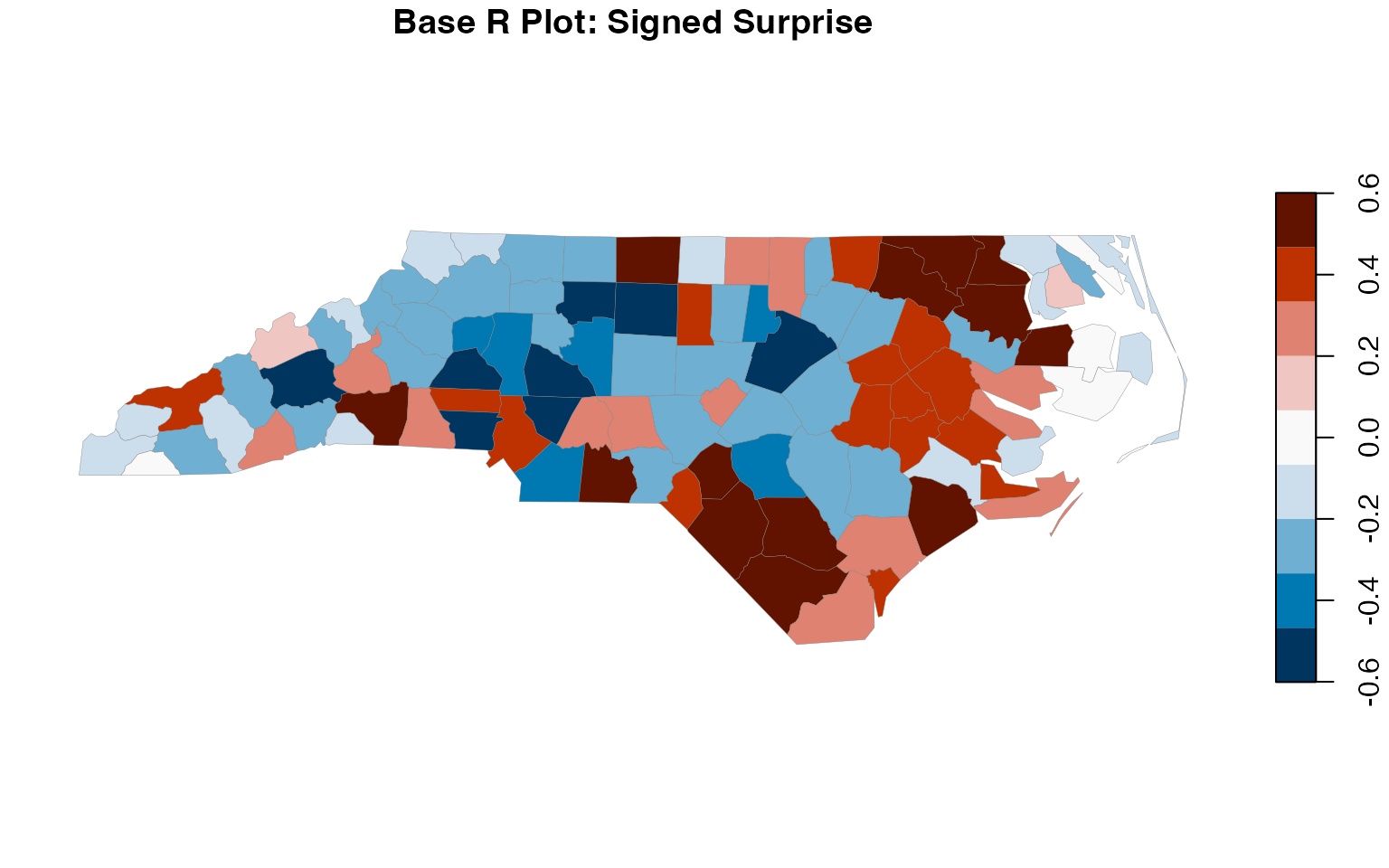 Example visualization produced by a bayesiansurpriser function.