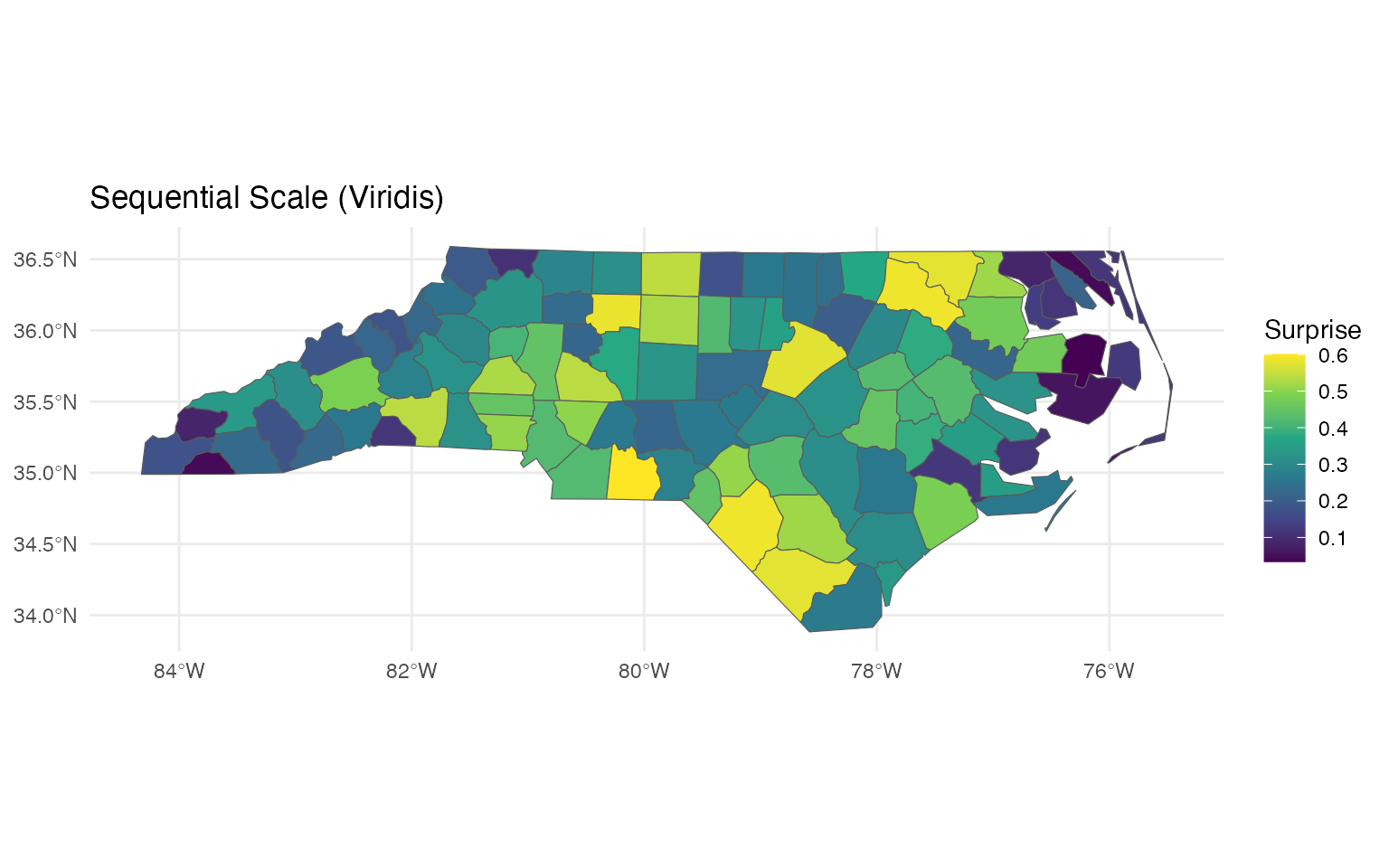 Example visualization produced by a bayesiansurpriser function.